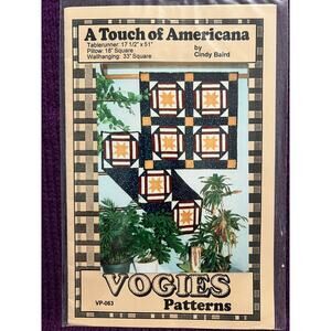 quilt pattern a touch of americana  table runer pillow wallhanging
